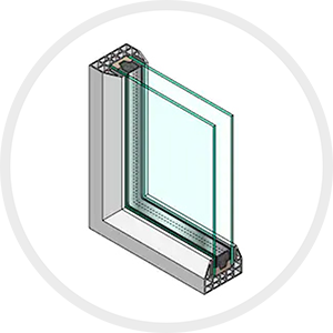 double glazed glass